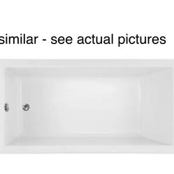 Hydrosystems Lacy 60" Drop In Acrylic Soaking Tub with Drain 