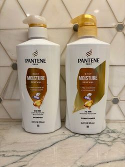 Pantene Pro-V Daily Moisture Renewal 17.9 oz shampoo and 16.0 oz conditioner.  New/unopened. Gift-giving condition.