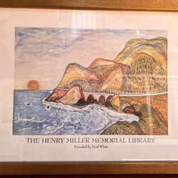 Henry Miller Library Framed Poster