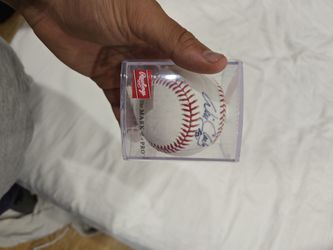 Will Clark Of The  Giants Signed Bassball