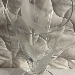 Mikasa Eternal Spring Etched Glass Vase