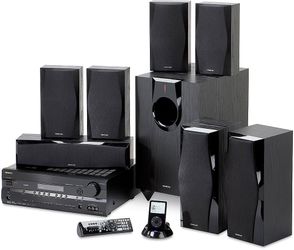 Onkyo 7.1 Surround Sound System with Speakers and Subwoofer Home Theater<>1,200 watts of power