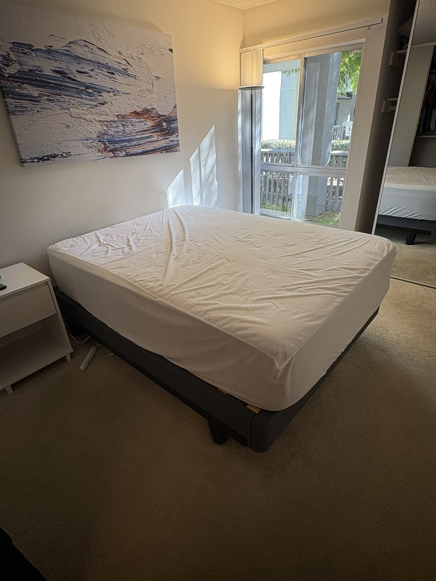 Helix Twilight Luxe Queen Mattress with Frame, Foundation, and Mattress Protector