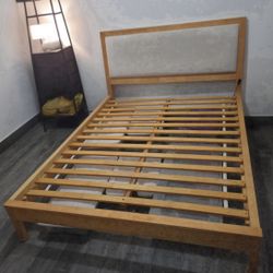 Queen Bed Frame With Padded Headboard