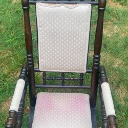 Antique Spring Rocker Rocking Chair Victorian 1800