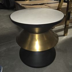 2 Tone Stool w/ Stone Top