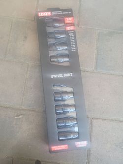 Icon professional impact swivel socket set