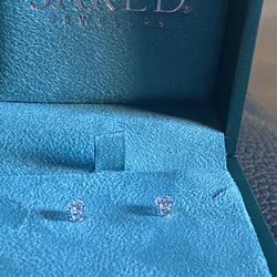 1/2 Carat Lab Grown Diamond Studs (white Gold)