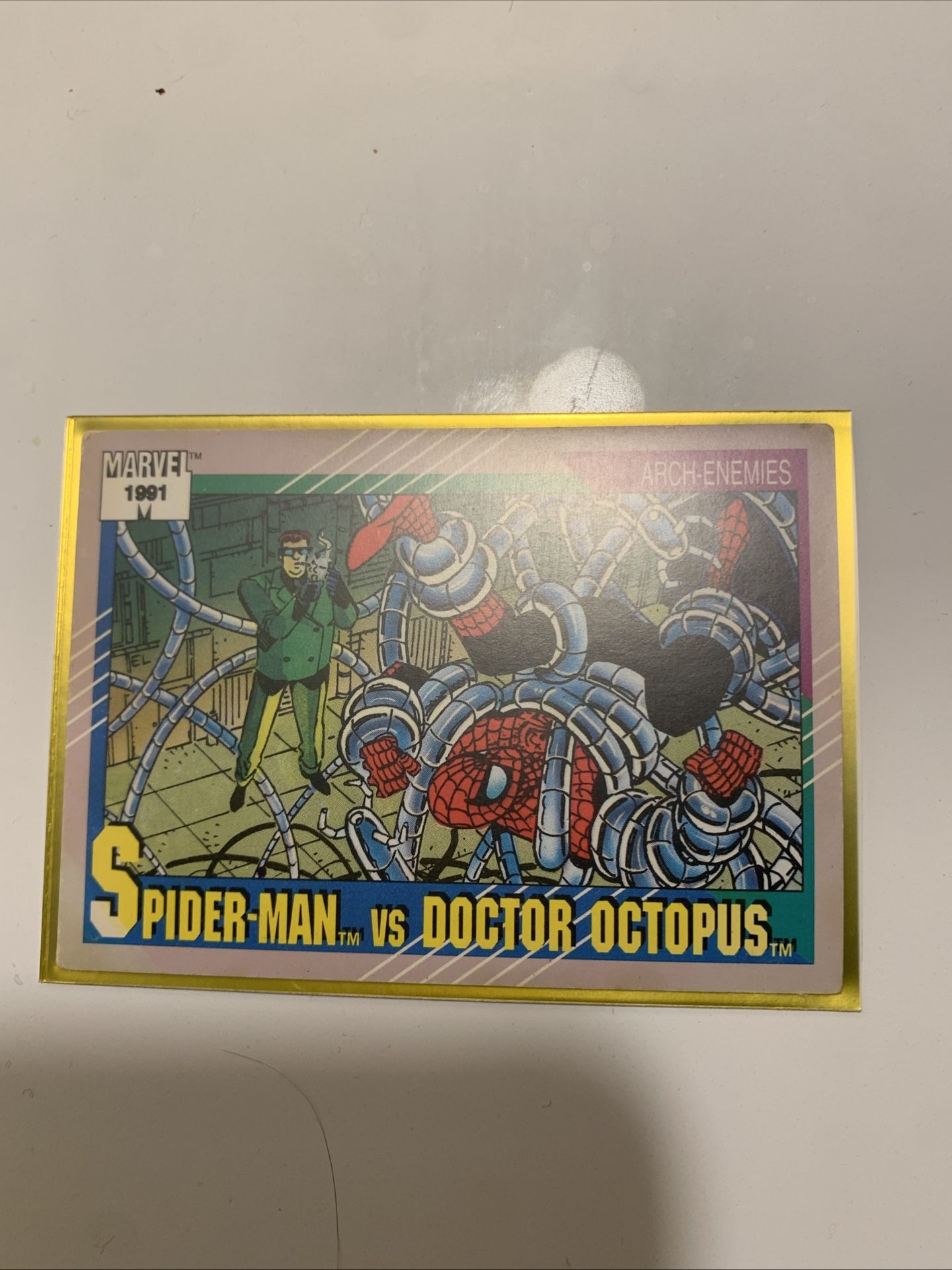 Spider Man VS Doctor Octopus Trading Card 1990