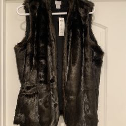 Chico’s Faux Brown Fur Vest