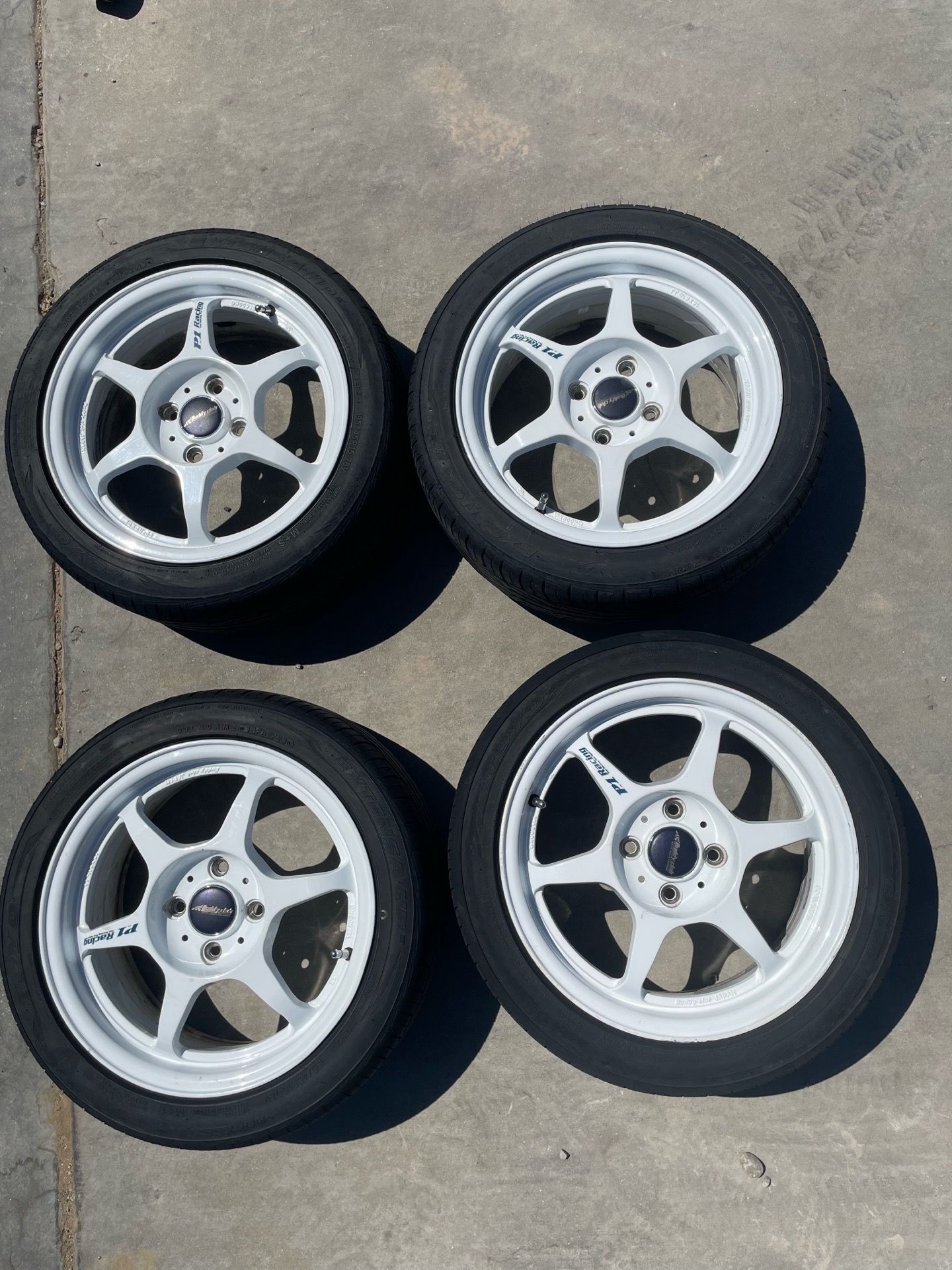 Buddy Club P1 SF Wheels 4x100 White for Sale in Palmdale, CA - OfferUp