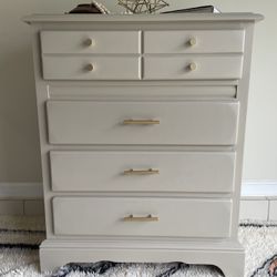 Wood Beige Dresser  