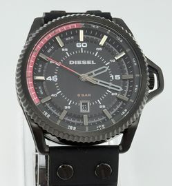 Diésel new watch mineral crystal 46mm size case, 8.5in size band  