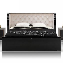 Armani King Bed & 2 Nightstand Set