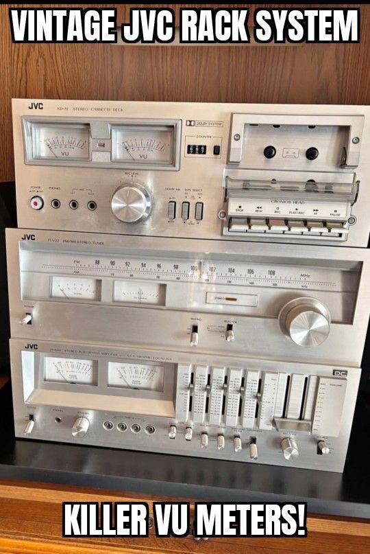 Retro Vintage JVC Stereo System