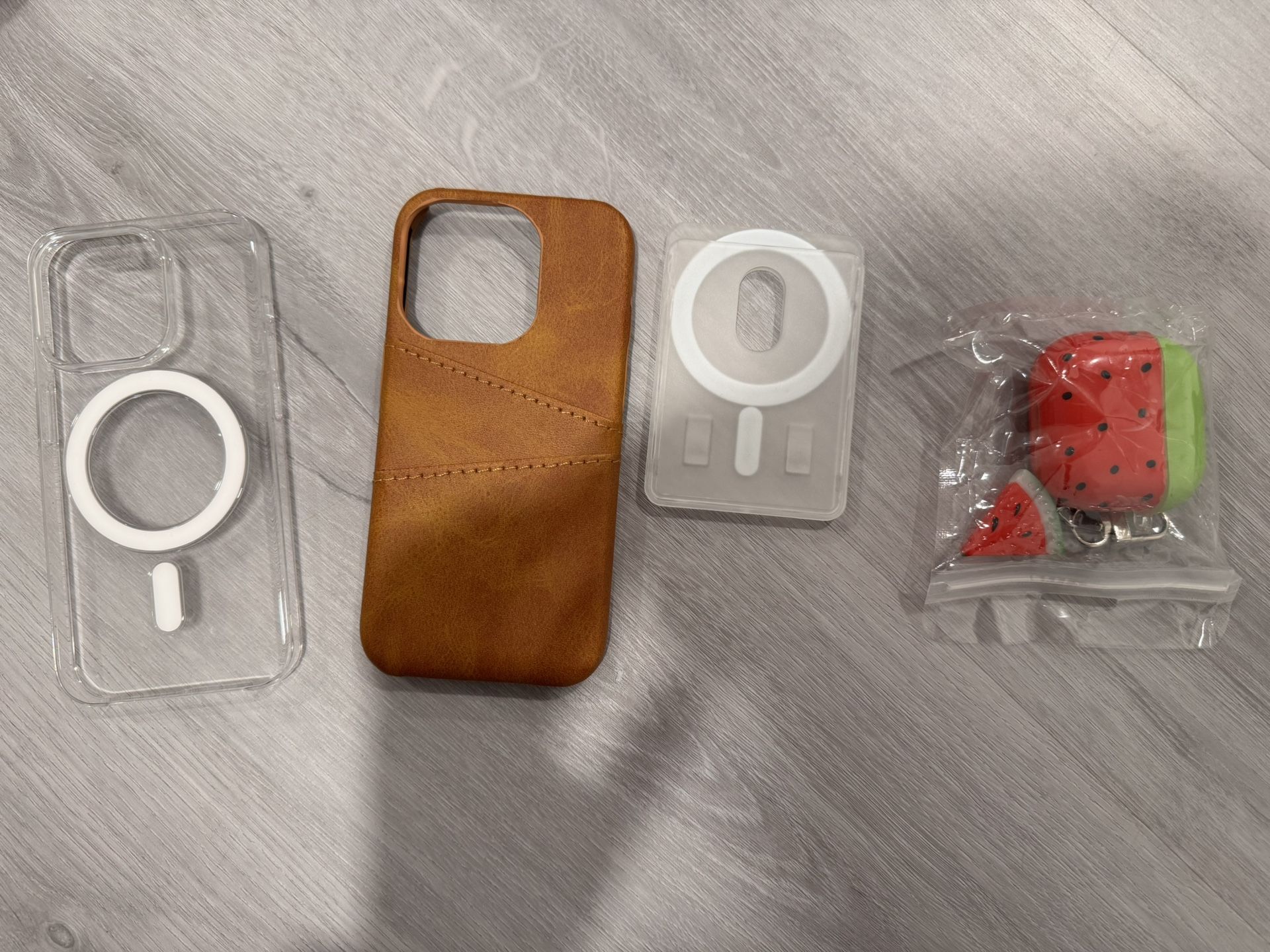 iPhone 15 Pro Cases + MagSafe Wallet / AirPods 4 Case – Brand New