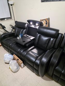 Leather Sofa Set