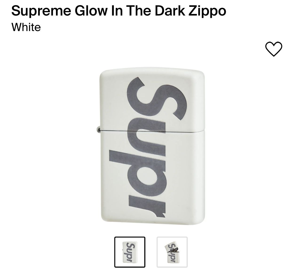 Supreme Zippo Brand New