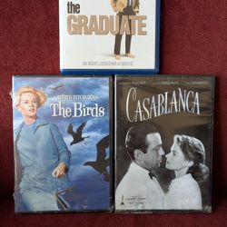 The Graduate, The Birds, Casablanca DVDs