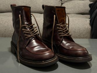Vintage Gucci Leather Lace-Up Boots  EU 40.5