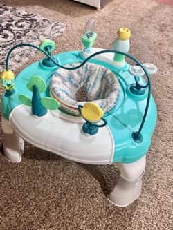 Stationary activity center also lights blue