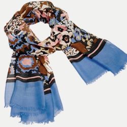 NEW Vera Bradley Soft Fringe Scarf in Madison Garden Blush 