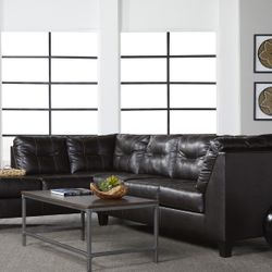 🇺🇸HUGE Blowout Furniture Sale!🇺🇸 Brand New Faux Leather Brown Sectional! $50 Down Takes It Home Today!