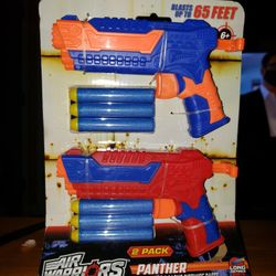 NEW 2 BLASTERS WITH NERF DARTS