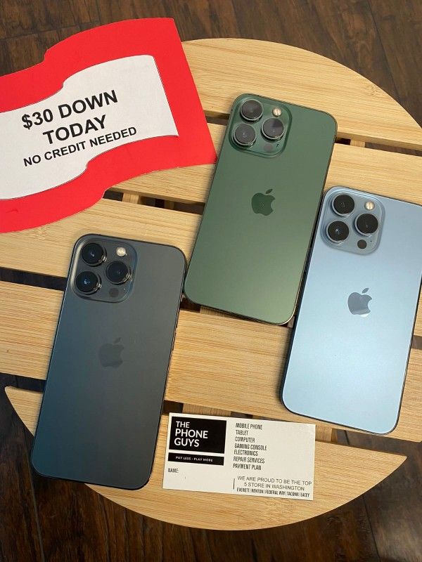 Apple IPhone 13 Pro Max Unlocked For All Carriers - PAYMENTS AVAILABLE With $30 DOWN