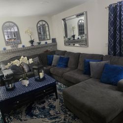 Dark gray sectional