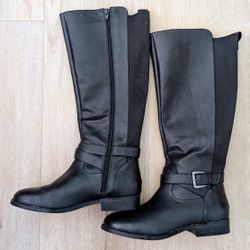 Black High Riding Boots - Size 7 