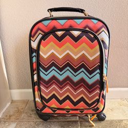 Missoni  Chevron Rolling Carry-On Luggage Suitcase