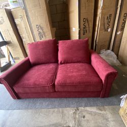 Burgundy Love Seat Matching Couch Set Of 2 Brand New