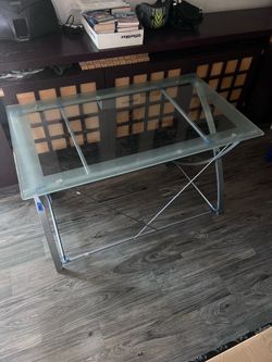 Glass desk