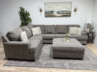 Large Grey Sectional Couch
