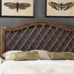SAFAVIEH Gabrielle Brown Wicker Queen Headboard