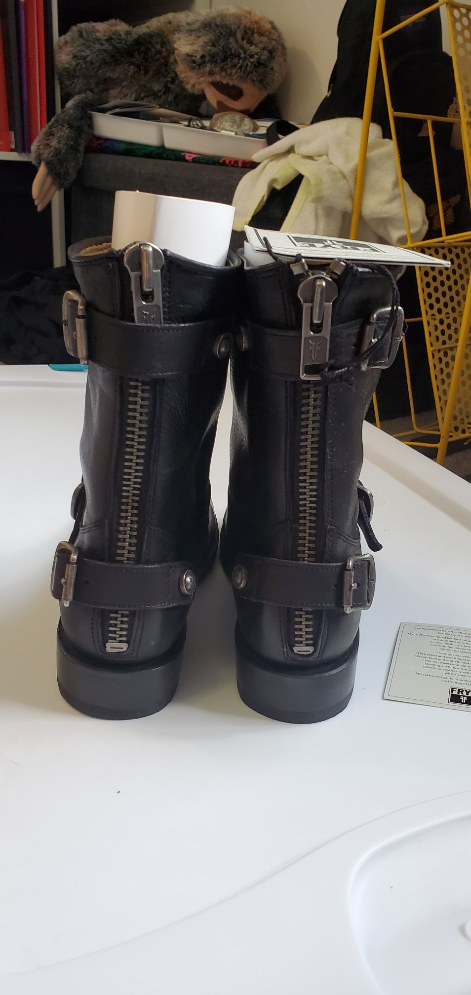 Frye Veronica leather booties