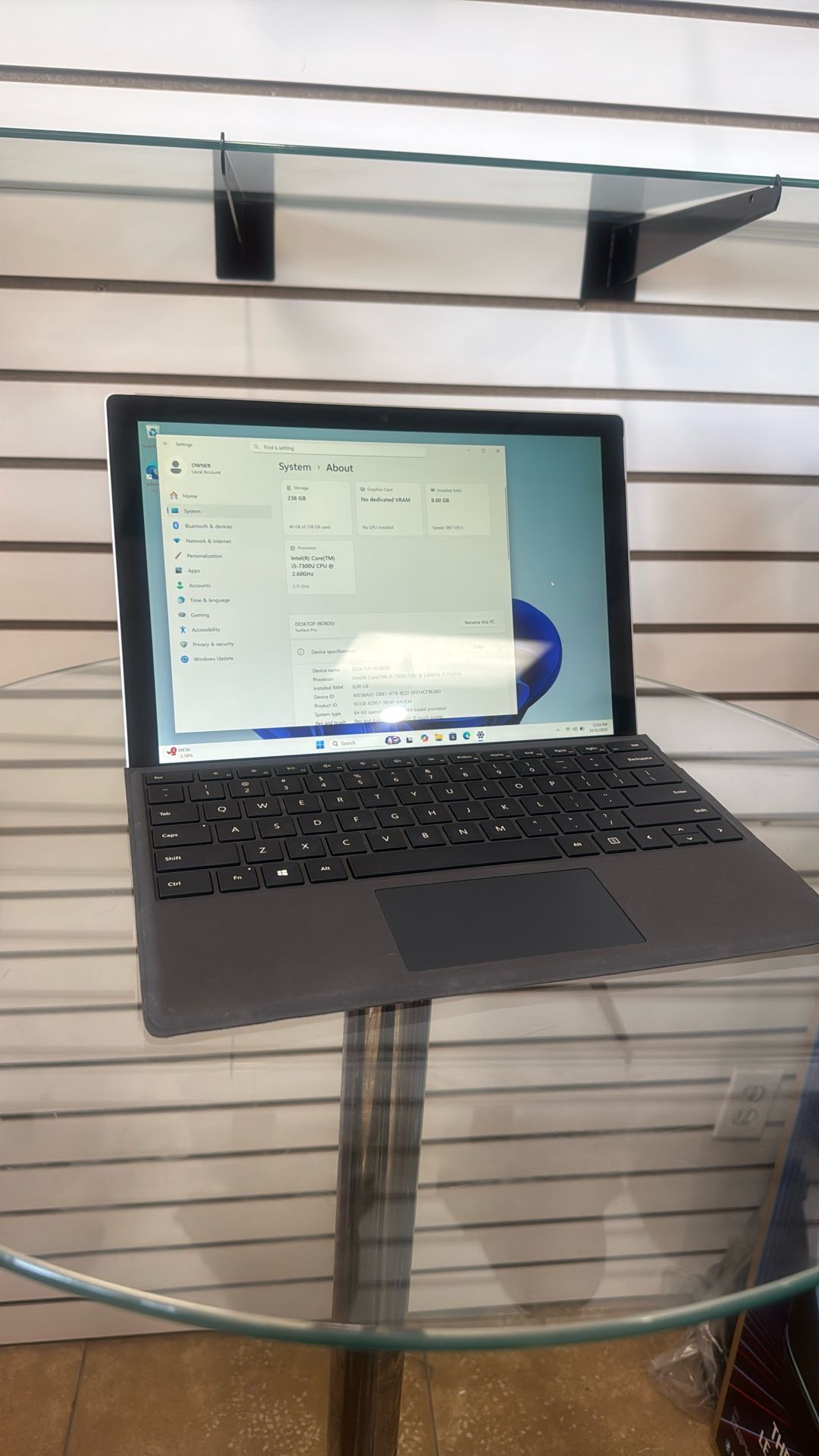 Surface Pro Intel Core i5 8gb 256gb/ Payment Available