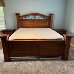 King Size Solid Wood Bedroom Set