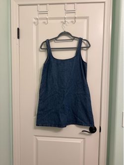 Cotton On Blue Denim Mini Dress w/ Pockets