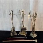  3pc Fireplace Tool Sets, Cane, Fireplace Starter