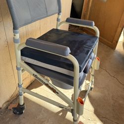 Shower Buddy Medical Commode Shower Commode Wheelchair Bedside Toilet and Rolling Chair 