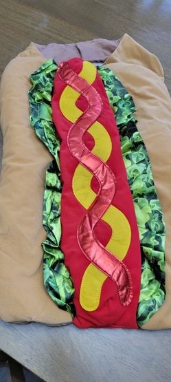 Large Dog Hotdog Halloween Costume 