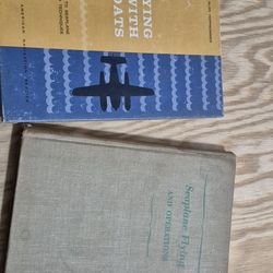 2 Antique Seaplane Flying Books: Flying with Floats and Seaplane Flying Books