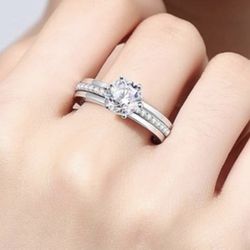 JIEKAYUAN   - Women  Bridal Ring Sets Wedding 
