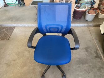 Blue Mesh Office Chair