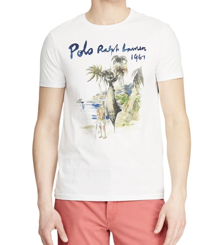 NEW POLO RALPH LAUREN MEN'S FISHING SPORTSMAN T SHIRT SIZE XXL