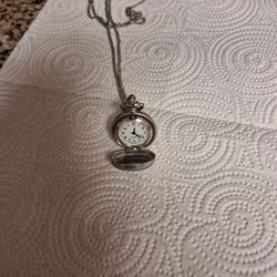 Mickey mouse pocket watch necklace