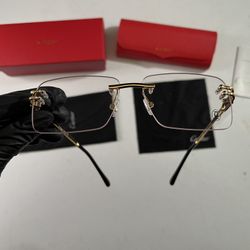 Cartier Eyeglasses Blue lens Under sunlight or ultraviolet light 140mm