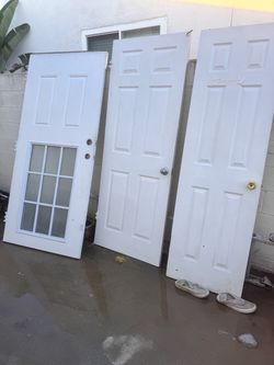 Set of 3 White Interior/Exterior Doors